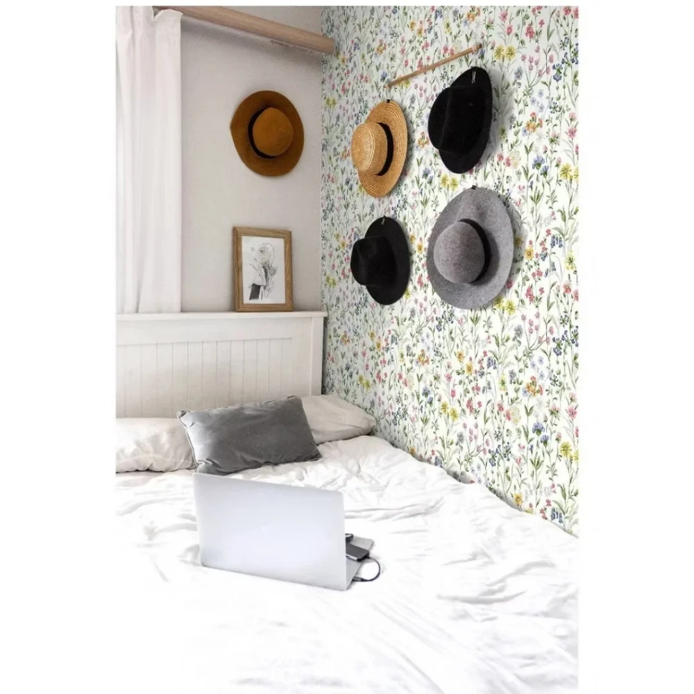 NextWall Wildflowers Peel and Stick Wallpaper: Removable Vinyl,